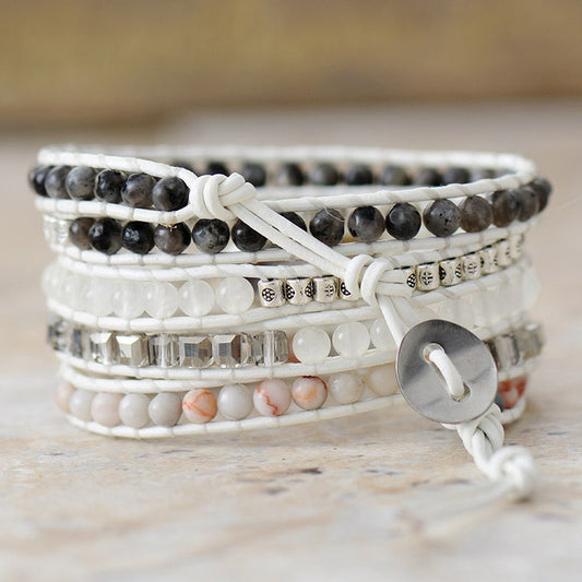 White Labradorite Bracelet