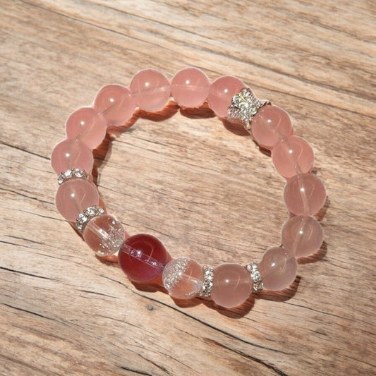 Rose Quartz Amethyst Bracelet