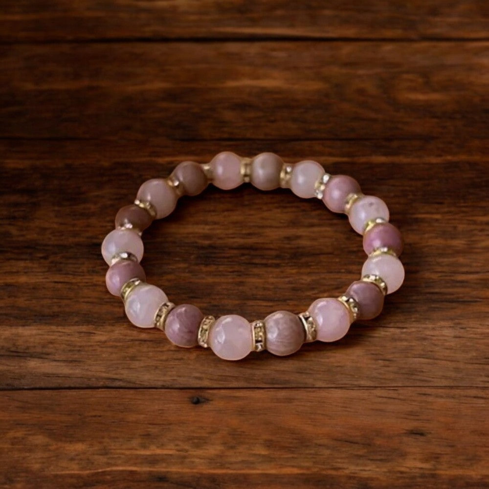 Rose Quartz Bead Bracelet
