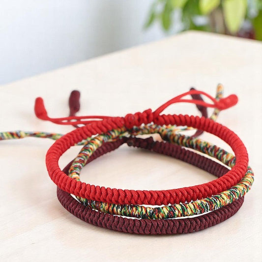 Tibetan Knot Buddhist Lucky Bracelet